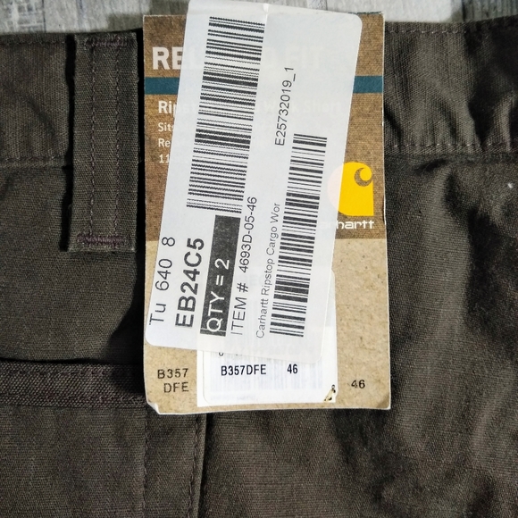 Carhartt  Men's Ripstop Cargo Work Short - Picture 2 of 6